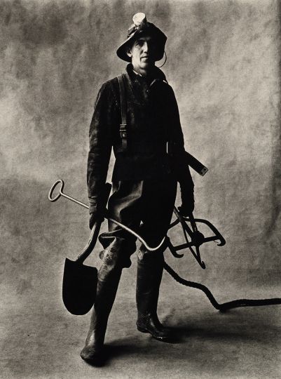 Sewer Cleaner, New York, 1951, gelatin silver print by Irving Penn. Gift of Robert A. Freson Family, Bowdoin College Museum of Art, Brunswick, Maine. © Condé Nast.