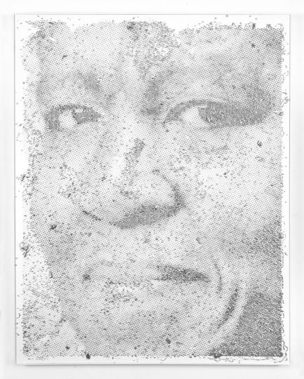Matthew Brandt, Octavia Butler, 2019-2020. Type metal on paper, 43 x 34 inches. Courtesy of the Artist © Matthew Brandt