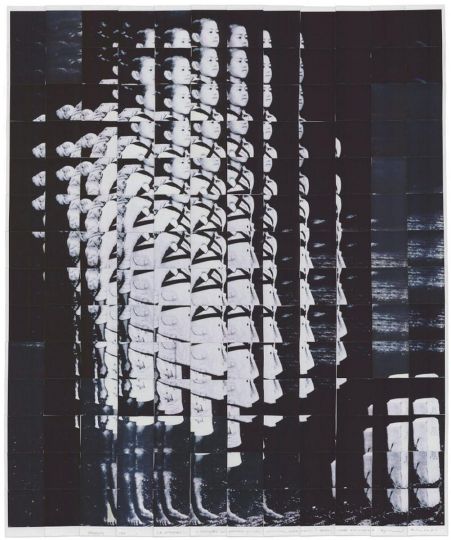 Nagaski multiplo Galimberti © 2021 Maurizio Galimberti; Polaroid matrix and multiple from Nagasaki, photo by Joe O’Donnell