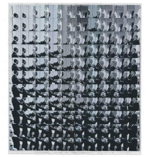 Camp David multiplo Galimberti © 2021 Maurizio Galimberti; Polaroid matrix and multiple from Camp David, photo by Bob Daugherty
