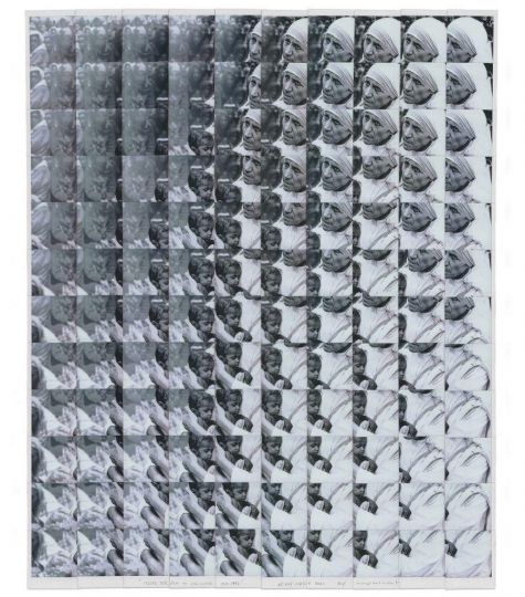 Madre Teresa di Calcutta multiplo Galimberti © 2021 Maurizio Galimberti; Polaroid matrix and multiple from Mother Teresa
