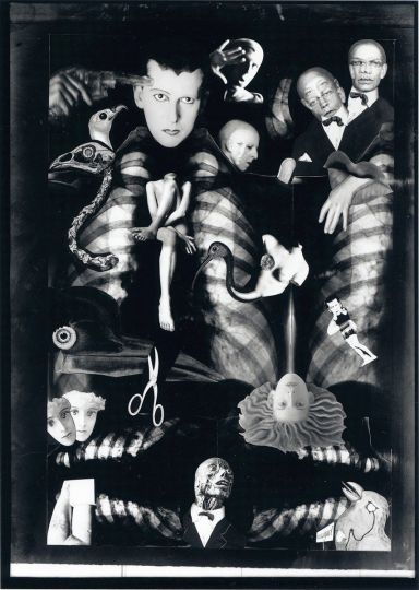 Kunsthal Claude Cahun & Marcel Moore, Photomontage introducing Chapter 8, entitled H.U.M., in Aveux non Avenus, ca. 1930, Courtesy Jersey Heritage Col.