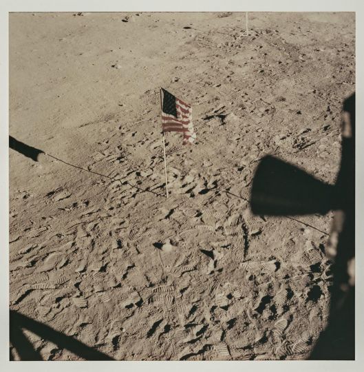 Vintage NASA Photograph of the Apollo 11 Moon Landing, 1969 National Aeronautics and Space Administration (NASA) Photograph, chromogenic print * Abbott Lawrence Fund * Courtesy Museum of Fine Arts, Boston