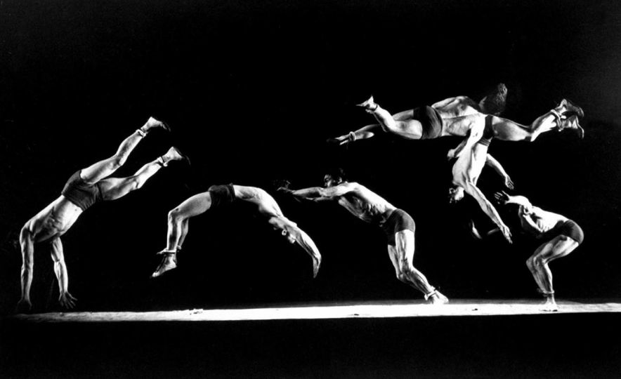 Stroboscopic image of intercollegiate champion gymnast Newt Loken doing floor leaps, 1942 Gjon Mili (American (born in Albania), 1904–1984) Photograph, gelatin silver print * Life Picture Collection * Photo by Gjon Mili. © LIFE Picture Collection. * Courtesy Museum of Fine Arts, Boston