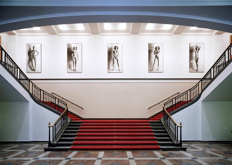 Lobby view at the Helmut Newton Foundation, Berlin © Stefan Müller - courtesy Helmut Newton Foundation