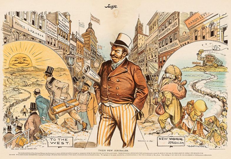 Their New Jerusalem, 1892. Judge magazine.