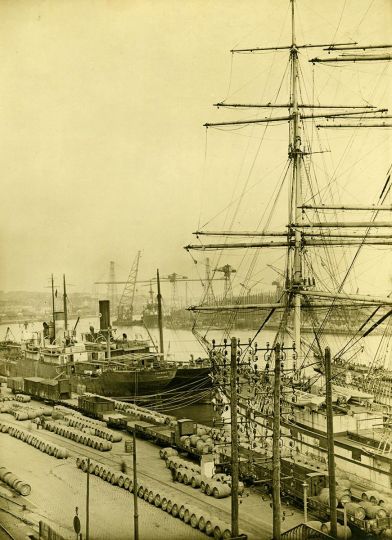 Le port de Nantes @ 1905 auteur inconnu collection Jean Claude Potet