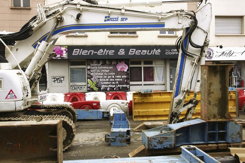 Annemasse Rue de Genève, 2019, travaux © Jean-Marc Martin du Theil