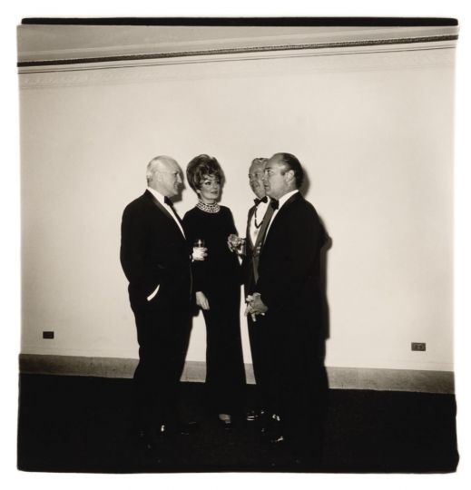 Diane Arbus, Four people at a gallery opening, N.Y.C. 1968 © The Estate of Diane Arbus
