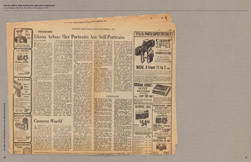 Documents. 1972 MoMA Retrospective - New York Times © David Zwirner Books/Fraenkel Gallery 2022