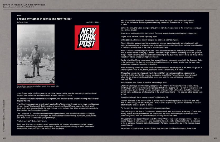 Documents. 2016 New York Post - Herman Gruber© David Zwirner Books/Fraenkel Gallery 2022