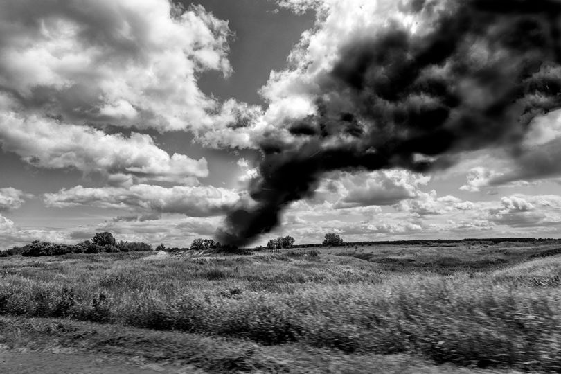 A destroyed home in Bucha © Pierre Toutain-Dorbec