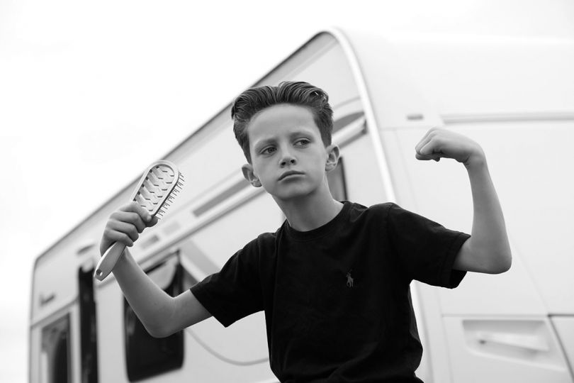 Jamie Johnson, Don't Touch The Hair, from the series' Growing Up Travelling © Jamie Johnson/Leica Gallery LA