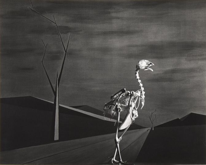 Post Mortem, 1950, Photomontage tiré par l’artiste. 23 x 29 cm © Pierre Jahan - Courtesy Galerie Jean-François Cazeau
