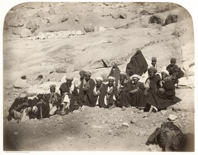 JAMES MACDONALD. Group of Bedouins, Sinai Peninsula, 1860´s