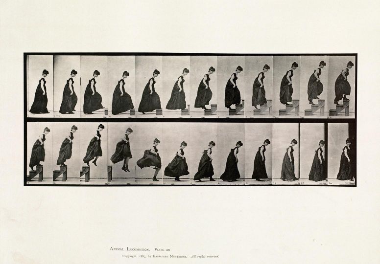 Ascending steps and jumping off © Eadweard Muybridge c. 1887 – Courtesy Laurence Miller Gallery