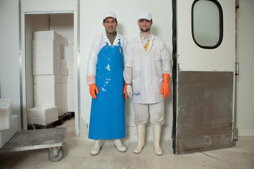 Samir, Hubert Marché de Rungis 2009 Tirage C-Print © Kate Barry - Courtesy Musée Nicéphore Niépce