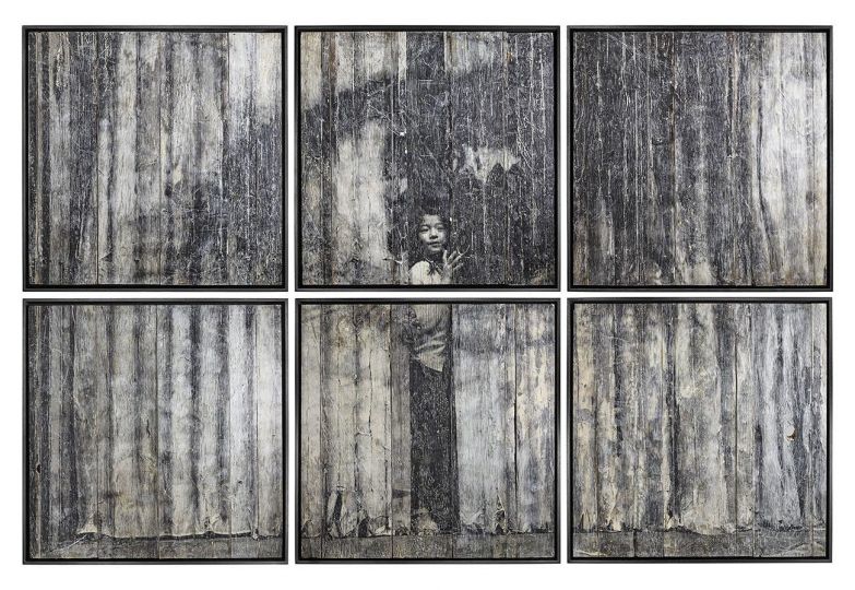 28 Millimètres, Women are Heroes, Action in Phnom Penh, Open Eyes, On Wood, Cambodge, 2009 © JR - Courtesy of the artist and Pace Gallery