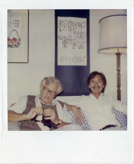 French Photographer Marc Riboud and Liu Heung Shing at home in Beijing, 1981. © HS Liu