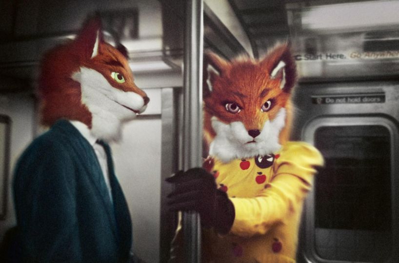 Subway Foxes © Seymour Licht - Halloween Underground - New York Subway Portraits