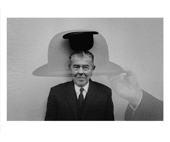 Magritte with Hat, 1965 © Duane Michals. Courtesy of DC Moore Gallery, New York.