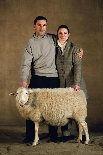 Limousine sheep. In the French Salon International de l'Agriculture (SIA 2001), Paris, France © Yann Arthus-Bertrand