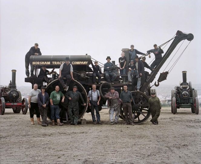 Sussex Steam Gang with Fowler Steam Crane 'The Great North' (8920), Dorset 2005 © Robin Grierson - Courtesy Lost Press 