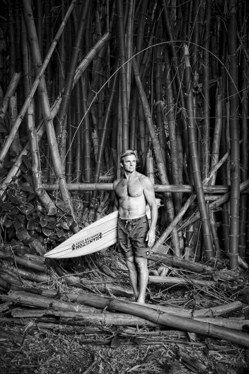 Laird Hamilton (Bamboo), Kauai, 2018 © Olaf Heine - Courtesy of the artist and CAMERA WORK Gallery