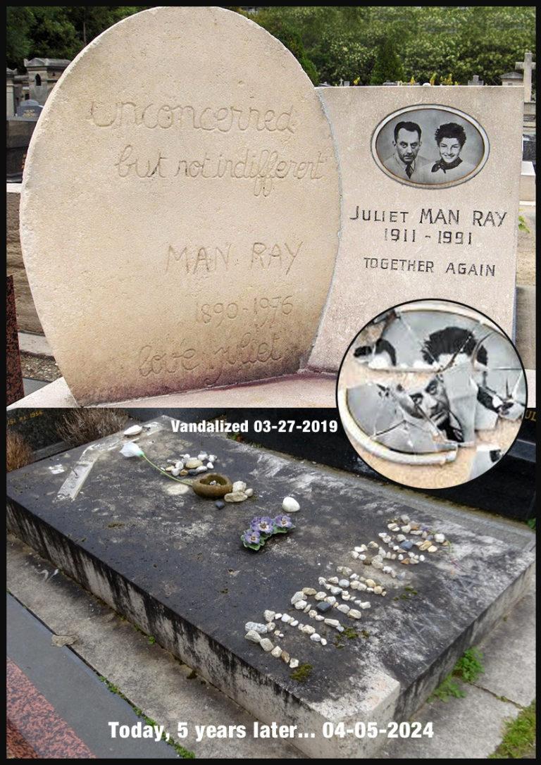 The grave of Man Ray and Juliet