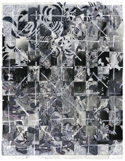 Suie 35, 2017 © François Rouan - Courtesy fo the artiste and Templon, Paris —Brussels — New York