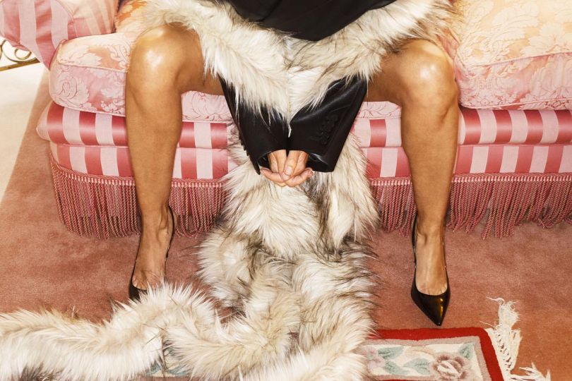 GB. England. London. Bromley. Lisa Rinna for CR Fashion book with DMB. 2023. © Martin Parr / Magnum Photos - Courtesy of the artist and Janet Borden, Inc.