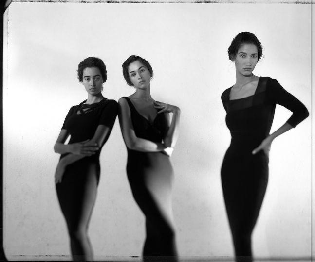 Maria Buccellati, Cristina Cascardo and Marpessa Hennink in Dolce & Gabbana, 1989 © Gian Paolo Barbieri - Courtesy of Fondazione Gian Paolo Barbieri & 29 ARTS IN PROGRESS gallery
