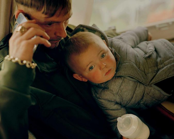 Father and son © Sam Wright - From the book Pillar to Post - Courtesy of GOST Books