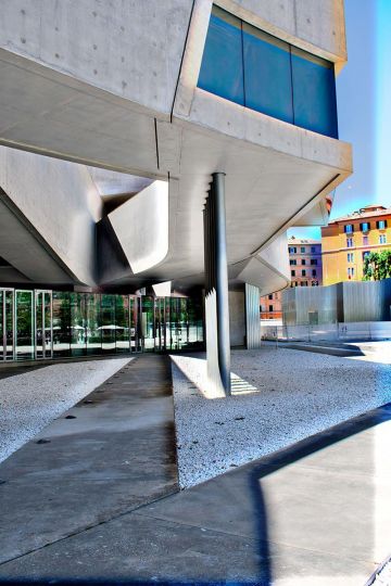 MAXXI Museum, Rome, 2024 UV-curable ink on Dibond aluminum 42 x 63 in. (106.7 x 160 cm) Edition of 5 Copyright James Welling Courtesy the artist and Marian Goodman Gallery