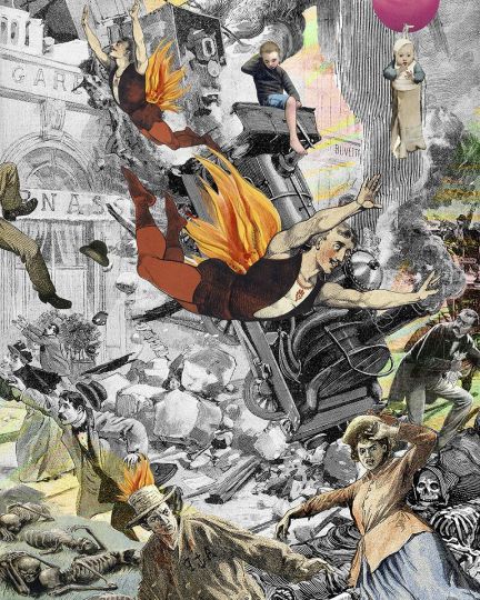 13bis, 2025. Bienvenue à Montparnasse (50x40cm) - Courtesy Galerie Roger-Viollet