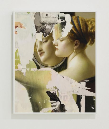 María María Acha-Kutscher Mirror. En el fondo del espejo me acecha la vejez, 2024 Photocollage printed on Hahnemühle Photo Rag paper 308 g, mounted on KapaFix and framed in aluminum. 40 x 32 cm. Edition of 3 plus 1 artist's proof Retail Price: 2.000,00€+VAT