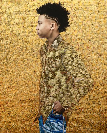 TawnyChatmon - Iconography. May His Steps Be Divinely Guided © Tawny Chatmon - Courtesy of the arist and National Museum of Women in the Arts (NMWA)