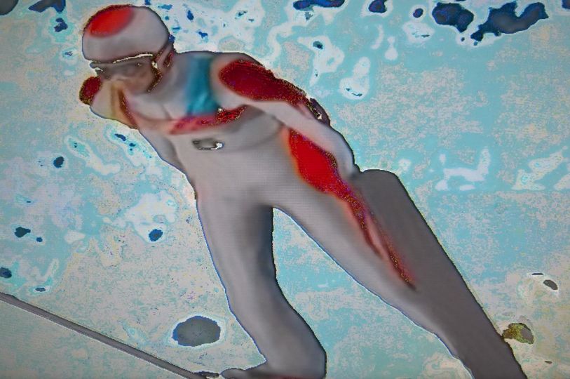 © Riccardo Scibetta, Olympics II, 2006, Salto. Courtesy Alessia Paladini Gallery, Milano. Icon & Ice exhibition, Glitch Pop – Visioni da una TV Malata