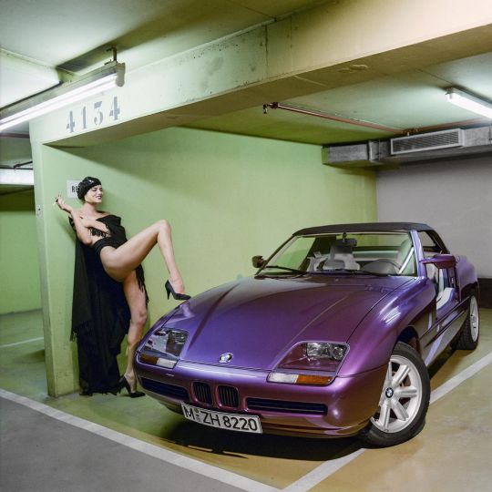Helmut Newton, BMW, Monaco 1991, BMW Z1, copyright Helmut Newton Foundation