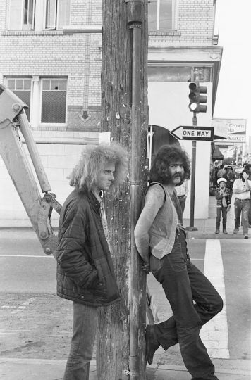 Two Guys W Pole © Mark Woods
