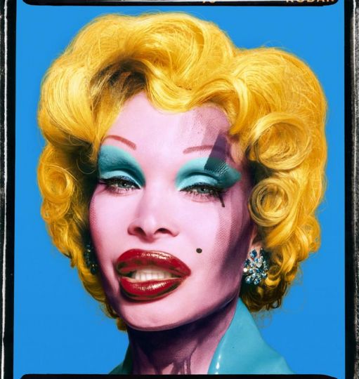 David LaChapelle - Amanda as Andy Warhol’s Marilyn in Blue, 2007 - Courtesy Staley-Wise Gallery